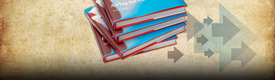 Stack of red and blue books
